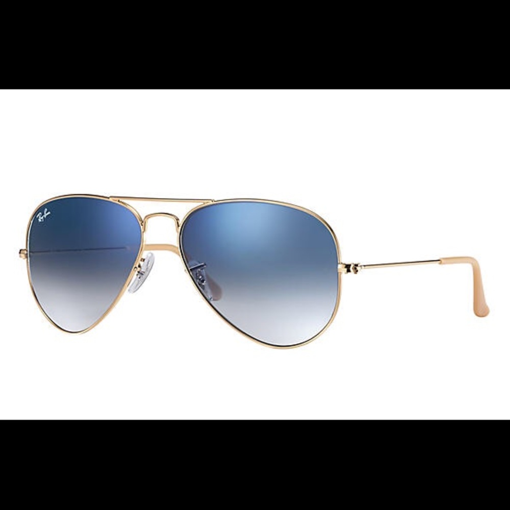 ray ban blue gradient aviators